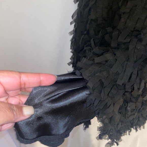 Eva Franco Black Fringe Cocktail Dress - Picture 7 of 11